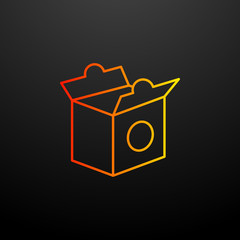 Aufkleber - Chinese fast food nolan icon. Elements of fast food set. Simple icon for websites, web design, mobile app, info graphics
