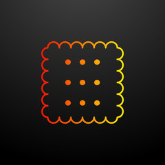 Poster - Biscuit nolan icon. Elements of fast food set. Simple icon for websites, web design, mobile app, info graphics