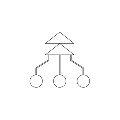 Aufkleber - integration icon. Element of business, digital marketing for mobile concept and web apps icon. Outline, thin line icon for website design and development, app development