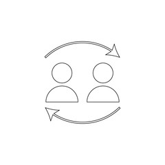 Aufkleber - affiliate marketing icon. element of business, digital marketing for mobile concept and web apps ico
