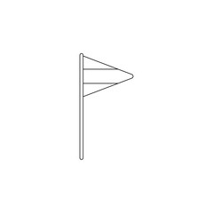 Aufkleber - fan flag icon. Element of russian fan atributs for mobile concept and web apps icon. Outline, thin line icon for website design and development, app development
