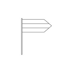 Aufkleber - fan flag icon. Element of russian fan atributs for mobile concept and web apps icon. Outline, thin line icon for website design and development, app development
