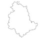 map of Umbria region in Italy