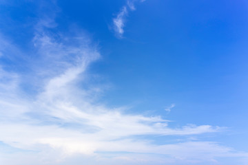 Wall Mural - Blue sky with close up white fluffy tiny clouds background and pattern