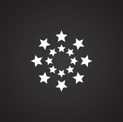 Poster - Sparkle icon on background for graphic and web design. Simple illustration. Internet concept symbol for website button or mobile app.