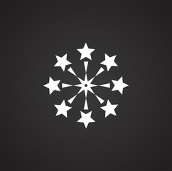 Poster - Sparkle icon on background for graphic and web design. Simple illustration. Internet concept symbol for website button or mobile app.
