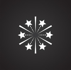 Poster - Sparkle icon on background for graphic and web design. Simple illustration. Internet concept symbol for website button or mobile app.