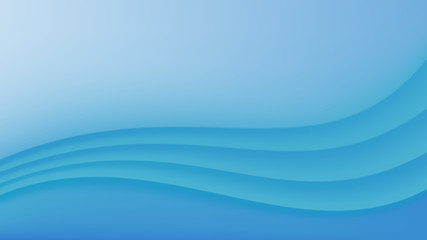 Poster - Abstract Blue Curve Background and texture with copy space. Modern template.