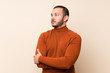© luismolinero - Colombian man with turtleneck sweater portrait