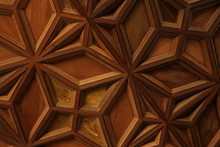 Patterns Of A Wooden Ceiling