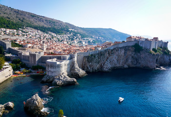  view of dubrovnik from croatia