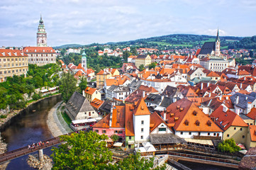 Wall Mural - Panorama of Cesky Krumlov.Czech republic. UNESCO World Heritage Site