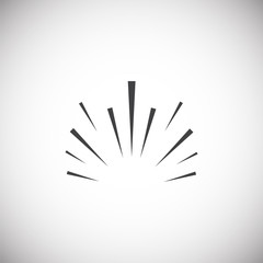 Poster - Sparkle icon on background for graphic and web design. Simple illustration. Internet concept symbol for website button or mobile app.