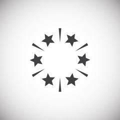Poster - Sparkle icon on background for graphic and web design. Simple illustration. Internet concept symbol for website button or mobile app.