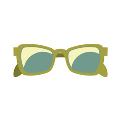 Sticker - green sunglasses for summer holidays