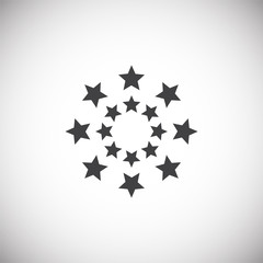 Poster - Sparkle icon on background for graphic and web design. Simple illustration. Internet concept symbol for website button or mobile app.
