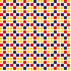 Fototapete - Vector seamless pattern. Modern stylish texture ornament. Repeating geometric tiles