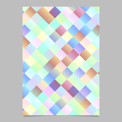 Poster - Colorful gradient trendy geometrical square pattern page template - abstract vector flyer