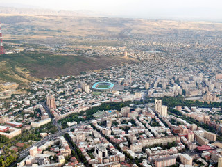 Wall Mural - Fascinating view on Yerevan City, Capital of Armenia