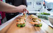 © Mat Hayward - chef preparing food in restaurant