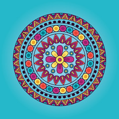 Wall Mural - mandala floral decoration ethnic design