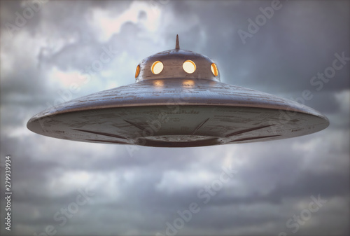 Cuadros en Lienzo Antique Unidentified Flying Object