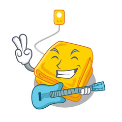 Sticker - With guitar electric blankets stored in mascot cupboard