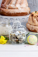 Sticker - Easter table with food and flowers