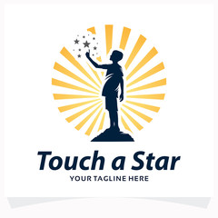 Wall Mural - Take a Star Logo Design Template