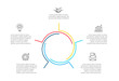 © abert84 - Cyclic lines infographic. Modern infographic design template with 5 options, steps or parts. Flat vector illustration for business presentation.