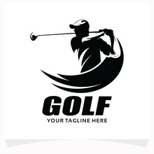 Golf Sport Logo Design Template