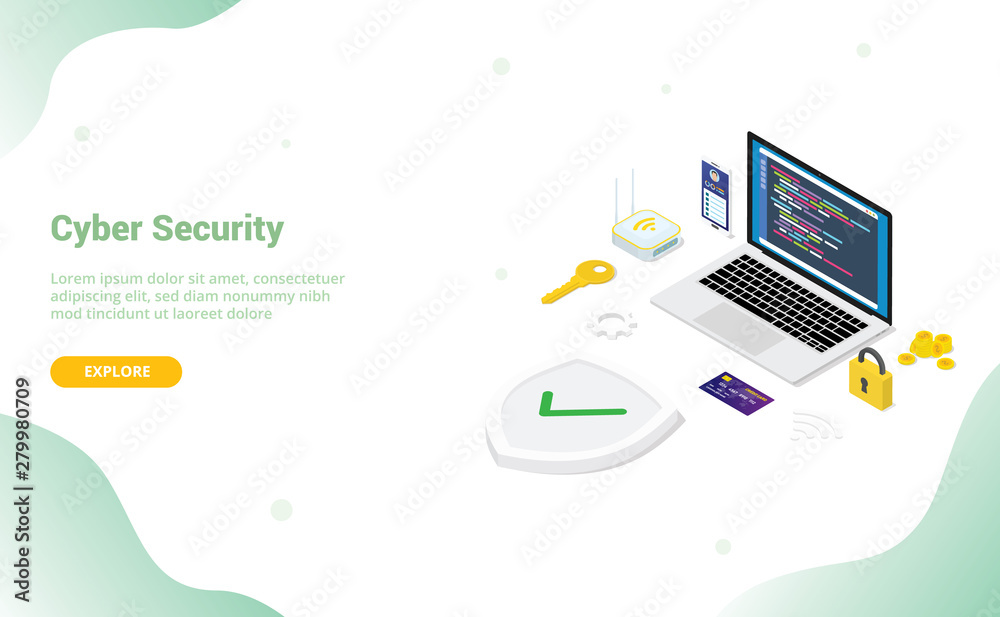 cyber security concept with team people and secure code programmer with ...