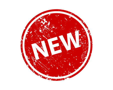 New stamp vector texture. Rubber cliche imprint. Web or print design element for sign, sticker, label.