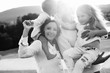© nuzza11 - A happy family. Family is fun. plays in nature.