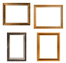 Poster - frame set isolated on white background. template for design