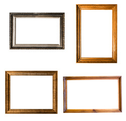 Poster - frame set isolated on white background. template for design