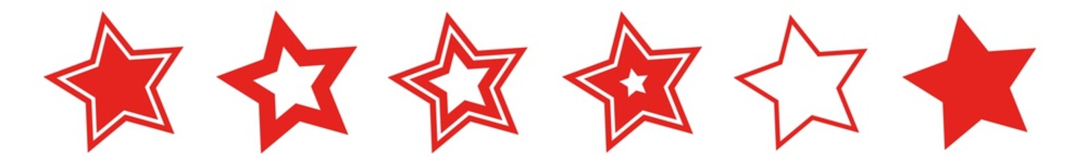 Wall Mural - star red | icon | logo | variations