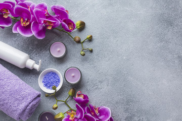 Spa still life with beauty products