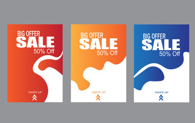 Wall Mural - dynamic modern fluid mobile for sale banners