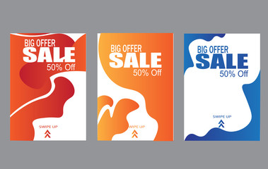 Wall Mural - dynamic modern fluid mobile for sale banners