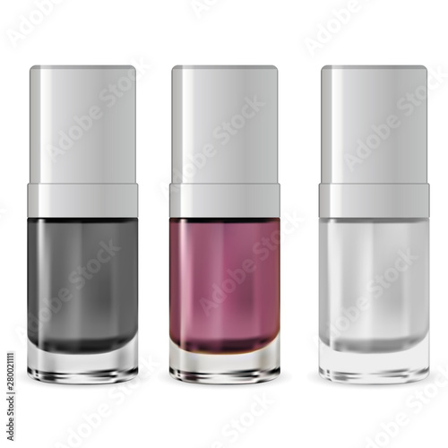 Download Nail Polish Bottle Serum Container Vector Packaging Design Nailpolish Package Mockup Set Realistic Beauty Cosmetic Product Trendy Glamour Brand Gloss Colour Illustration Manicure Pedicure Stock Vector Adobe Stock