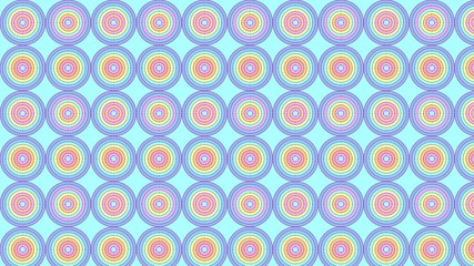 Canvas Print - seamless pattern with colorful circles