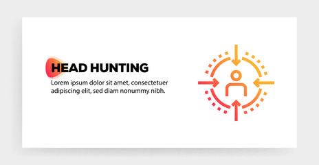 Wall Mural - HEAD HUNTING ICON CONCEPT