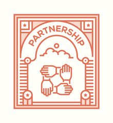 Sticker - PARTNERSHIP ICON CONCEPT