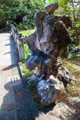 a strange figure in Okinawa Park