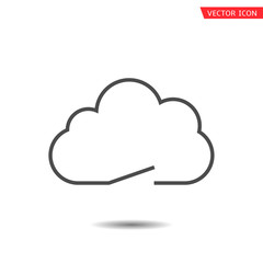 Aufkleber - Cloud symbol icon