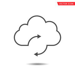 Aufkleber - Cloud sync refresh icon