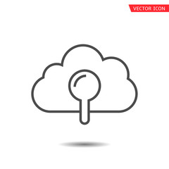 Poster - Search cloud icon