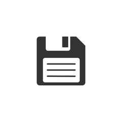 Poster - Floppy disk icon template color editable. Diskette symbol vector sign isolated on white background. Save Icon Vector illustration for graphic and web design.