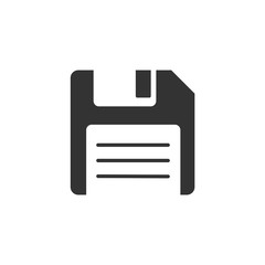 Poster - Floppy disk icon template color editable. Diskette symbol vector sign isolated on white background. Save Icon Vector illustration for graphic and web design.